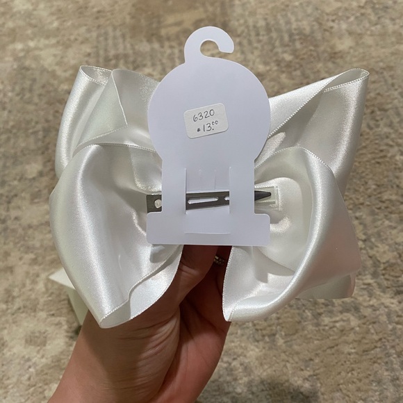 David’s Bridal Flower Girl Dress, 2 bows, and ruffle socks - Picture 10 of 13